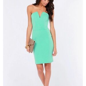LULUS SO FLY MINT DRESS SIZE S